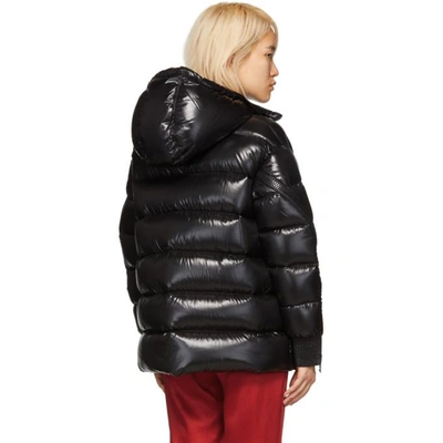 Shop Moncler Black Down Liriope Jacket In 999 Black