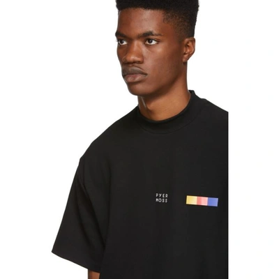 Shop Pyer Moss Black Classic Logo T-shirt