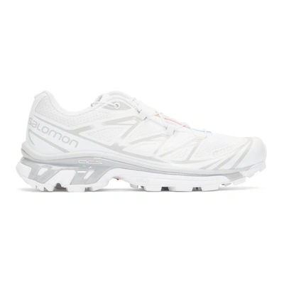 Shop Salomon White S/lab Xt-6 Softground Adv Sneakers In Wht/vapor B