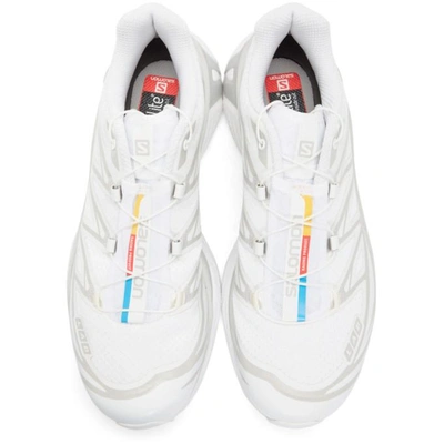 Shop Salomon White S/lab Xt-6 Softground Adv Sneakers In Wht/vapor B