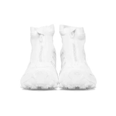 Shop Salomon White Snowcross Adv Ltd Sneakers In White/white
