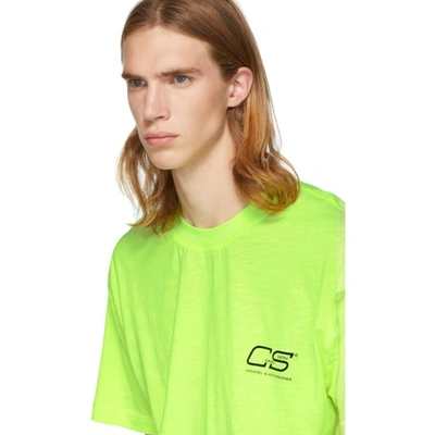 Shop Cmmn Swdn Yellow Ridley T-shirt In Acid Yellow