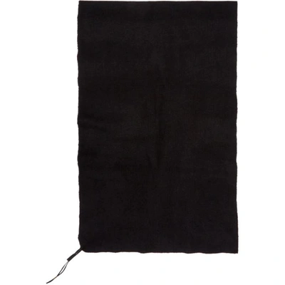 Shop Boris Bidjan Saberi Black Cashmere Foul2 Scarf