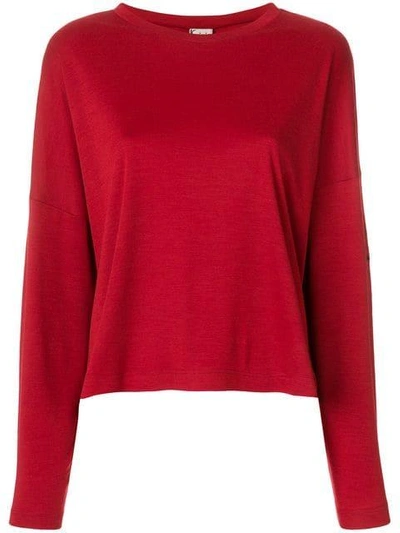 Pre-owned Krizia Vintage Loose Fit Jumper In Red