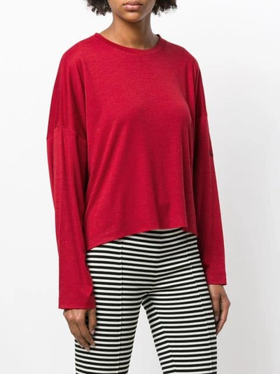 Pre-owned Krizia Vintage Loose Fit Jumper In Red