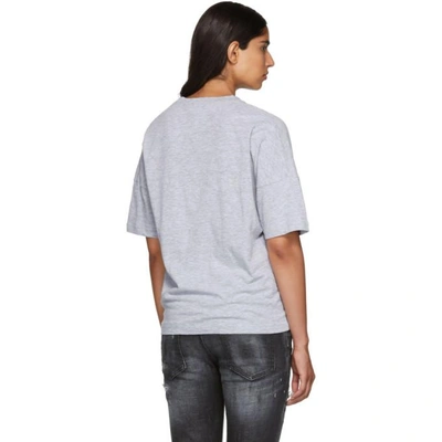 Shop Dsquared2 Grey Logo T-shirt In 857m Grey