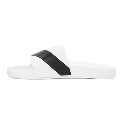 Shop Diesel White Sa-maral A-lohaa Pool Slides In H1527 White