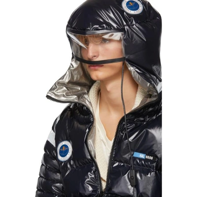 Shop Undercover Black Down Astronaut Puffer Jacket