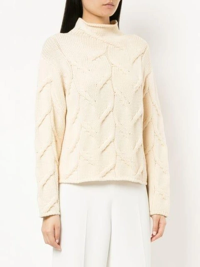 Pre-owned Chanel Fisherman Knit Jumper In Neutrals