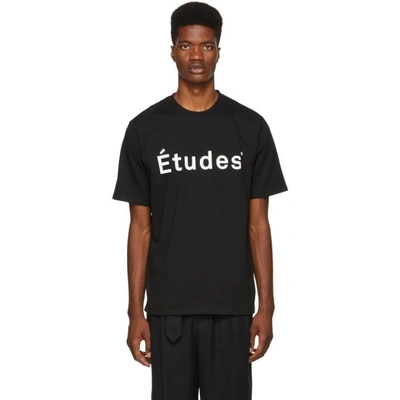 Shop Etudes Studio Black Wonder Logo T-shirt