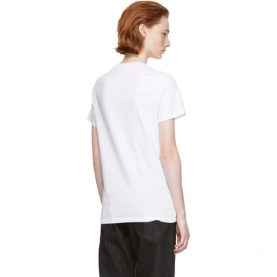 Shop Loewe White Flower And Vase T-shirt In 2100 White