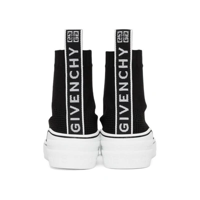 Shop Givenchy Black George V Sock Sneakers