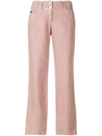 Pre-owned Dolce & Gabbana Vintage 古着直筒九分裤 - 粉色 In Pink