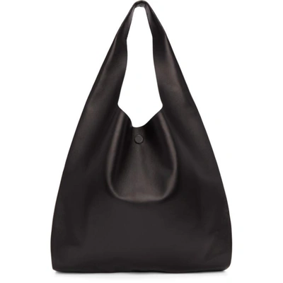 Shop Maison Margiela Black Classic Leather Tote In T8013 Black