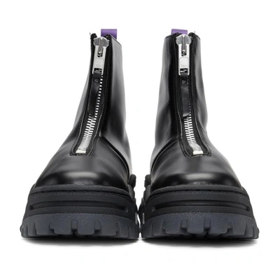 Eytys Raven Zip Up Leather Boots In Black | ModeSens