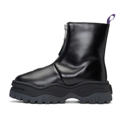 Eytys Raven Zip Up Leather Boots In Black | ModeSens