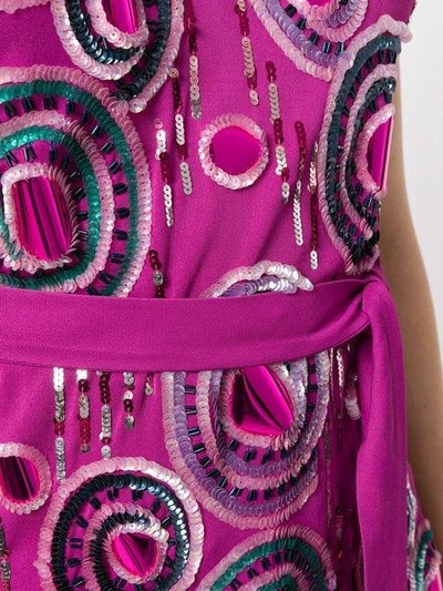 Shop Krizia Vintage Sequin Embellished Top - Pink