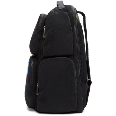 Shop Gucci Black Multi Pocket Backpack In 8563 Black