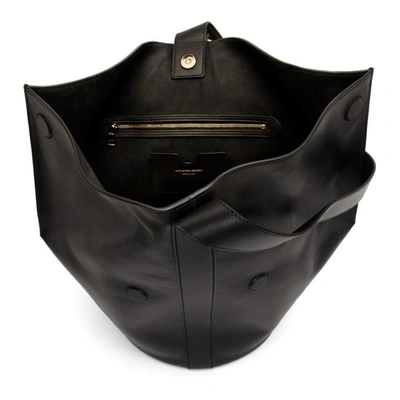 Shop Alexander Mcqueen Black Butterfly Ring Bag In 1000 Black