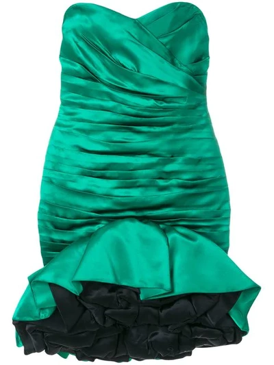 Shop A.n.g.e.l.o. Vintage Cult Pleated Full Cocktail Dress - Green