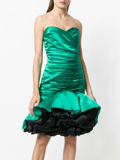 Shop A.n.g.e.l.o. Vintage Cult Pleated Full Cocktail Dress - Green