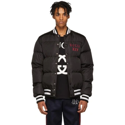 Shop Gucci Black Pittsburgh Pirates Edition Down Jacket In 1000 Black