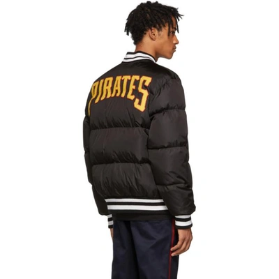 Shop Gucci Black Pittsburgh Pirates Edition Down Jacket In 1000 Black