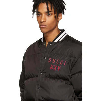 Shop Gucci Black Pittsburgh Pirates Edition Down Jacket In 1000 Black