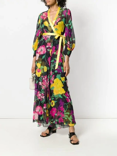 Pre-owned A.n.g.e.l.o. Vintage Cult Floral Dress & Coat In Multicolour