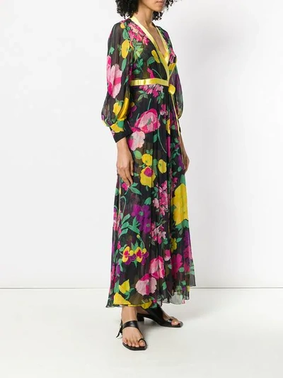 Pre-owned A.n.g.e.l.o. Vintage Cult Floral Dress & Coat In Multicolour