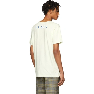 Shop Gucci White Paramount T-shirt In 7464 White