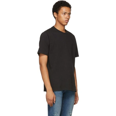 Shop Frame Black Classic Fit T-shirt In Noir