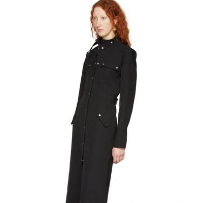 Shop Kwaidan Editions Black Twill Overall Dress