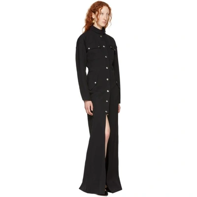 Shop Kwaidan Editions Black Twill Overall Dress