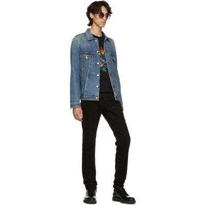 Shop Paul Smith Black Embroidered Dreamer Sweatshirt In 79.navy