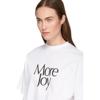 Shop Christopher Kane White More Joy T-shirt In 9000 White