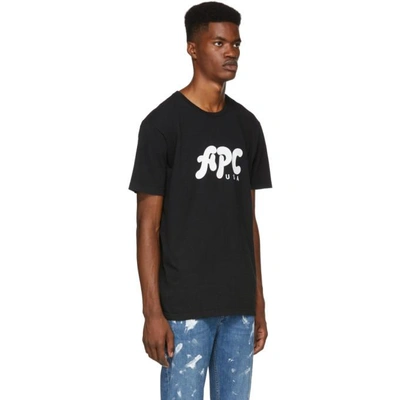 Shop Apc A.p.c. Black U.s. Marky T-shirt In Lzz Noir