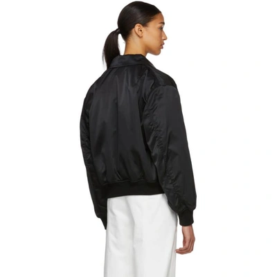 Shop Gosha Rubchinskiy Black Ma-1 Bomber Jacket In 1 Black