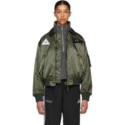 Green Ma-1 Bomber Jacket In 2 Green