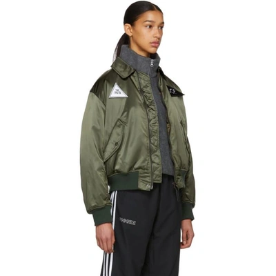 Green Ma-1 Bomber Jacket In 2 Green