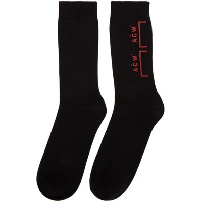 Shop A-cold-wall* Black Bracket Logo Socks