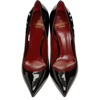 Shop Valentino Black  Garavani 'vltn' Heels