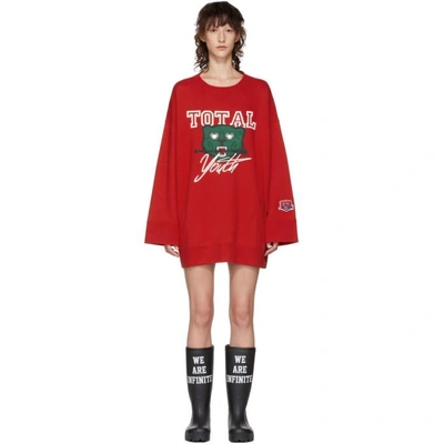 Shop Undercover Red Total Youth Sweatshirt