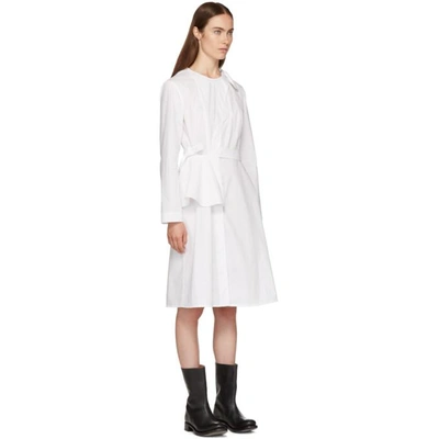 Shop Roberts Wood Roberts | Wood White Peplum Armour Wrap Dress