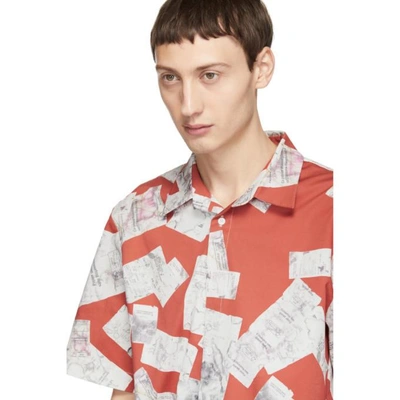 Shop Anton Belinskiy Red Receipts Shirt