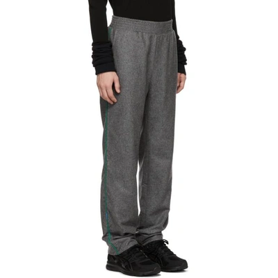 Shop Anton Belinskiy Grey Vinyl Lounge Pants In Gray