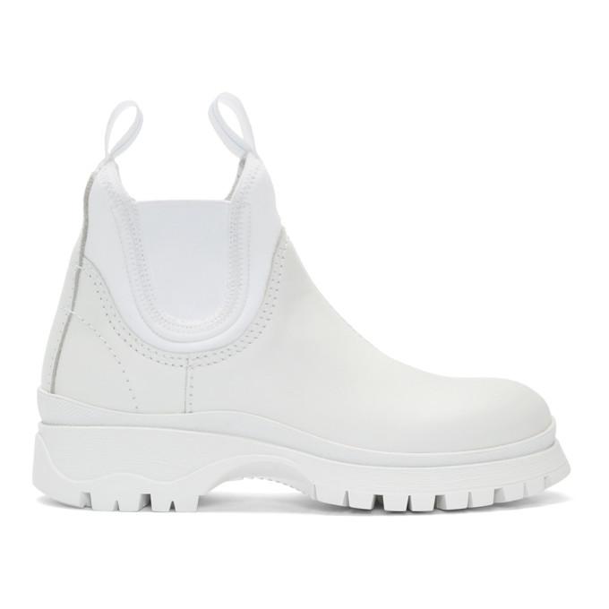 Sortie جامعة مختبر prada boots white 