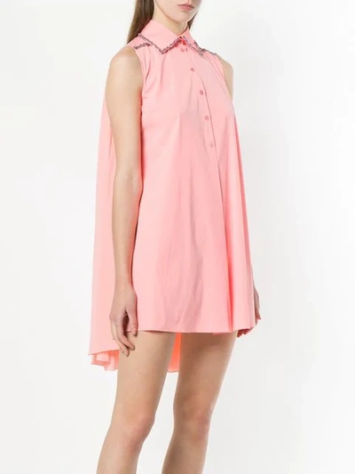 Shop Dior Christian  Vintage Embellished Shirt Dress - Pink