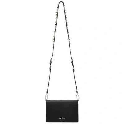 Shop Prada Black Elektra Shoulder Bag In F070e Black
