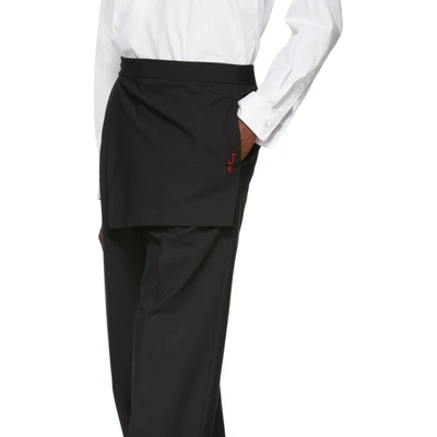 Shop Yang Li Black Wide Trousers In 99 Black